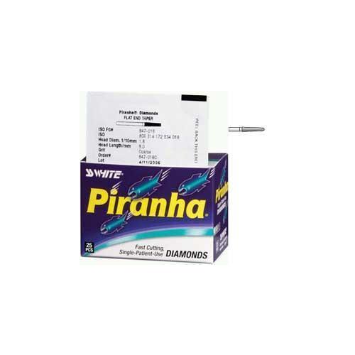 SS White 856-016C Piranha FG Friction Grip Round End Taper Coarse Grit Diamond Burs 25/Pk SS White 856-016C Piranha FG Friction Grip Round End Taper Coarse Grit Diamond Burs 25/Pk